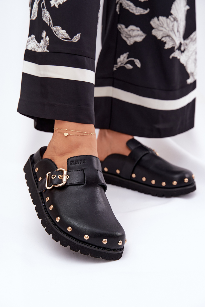 BIG STAR SHOES Kožené Klapky Dámske Na Platforme Big Star