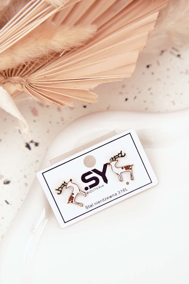 Náušnice Boto Reindeer z chirurgickej ocele