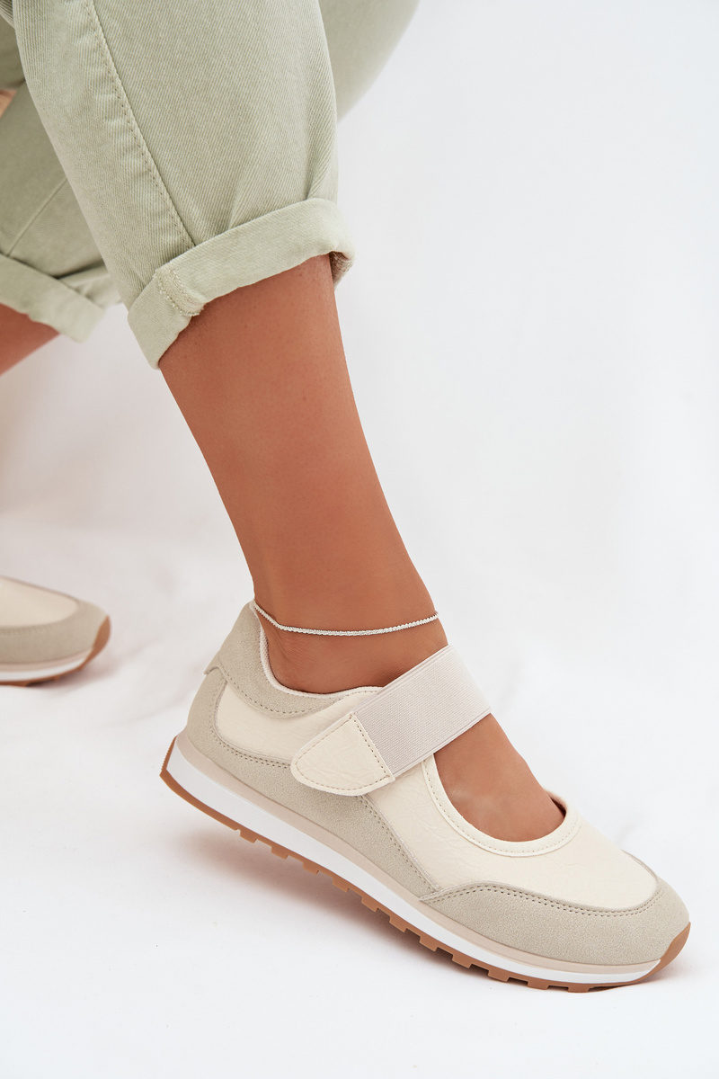 EVENTO Dámske športové slip-on tenisky béžové Aveliette