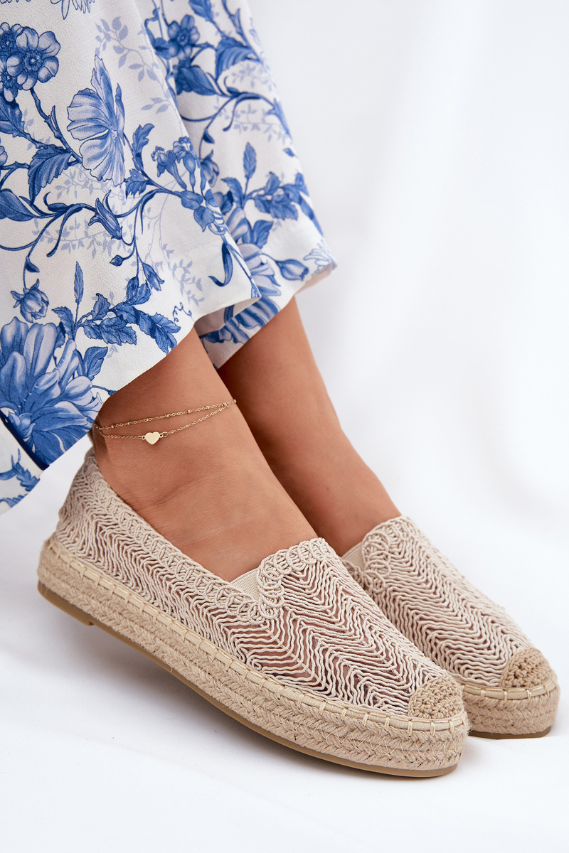Dámske Espadrilky na Platforme Béžové Vinceza 17392