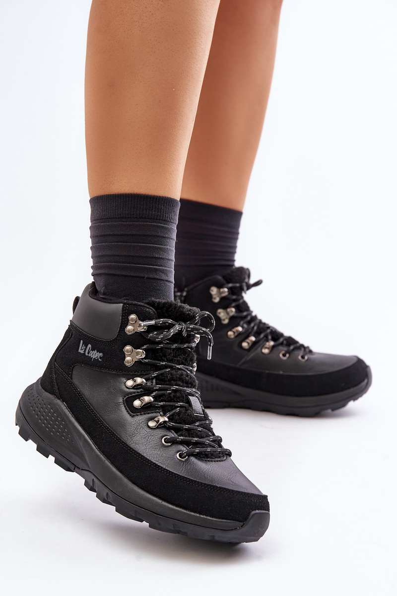 Women&#039;s lightweight trapper shoes with zip Lee Cooper black