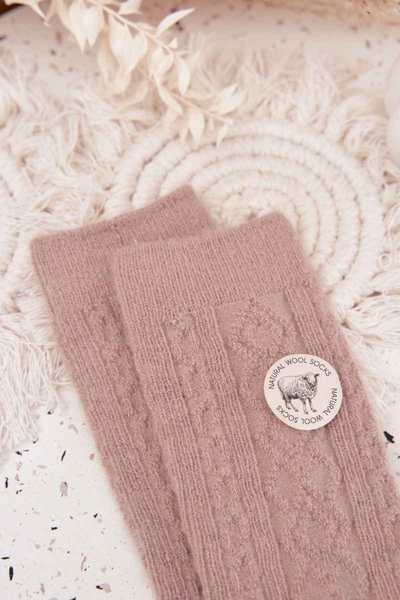 Дамски вълнени чорапи Aura.via бежови