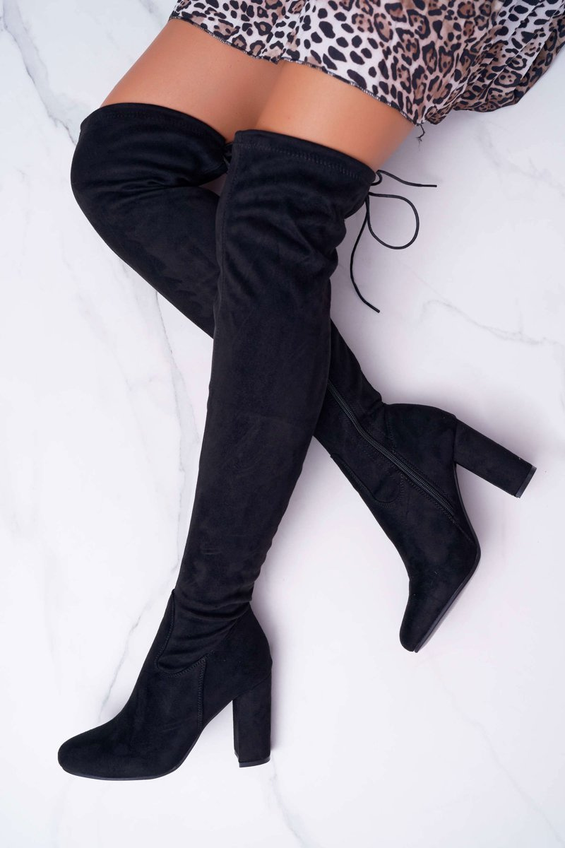 Boto Ženské topánky na stĺpiku čierny xamarin