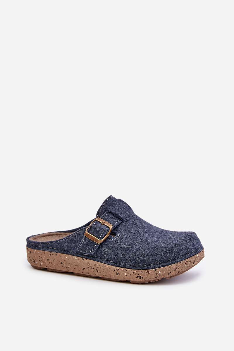 Comfortable women's slippers with Inblu buckle ED000019 blue