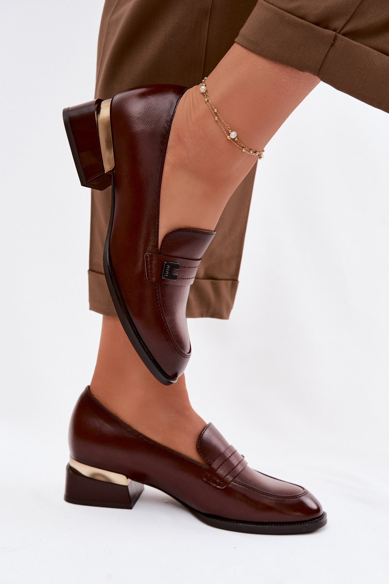 Дамски ниски обувки с блоков ток Vinceza