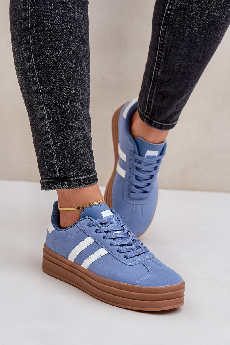 FB3 Women's Sneakers On Platform Blue Egelia