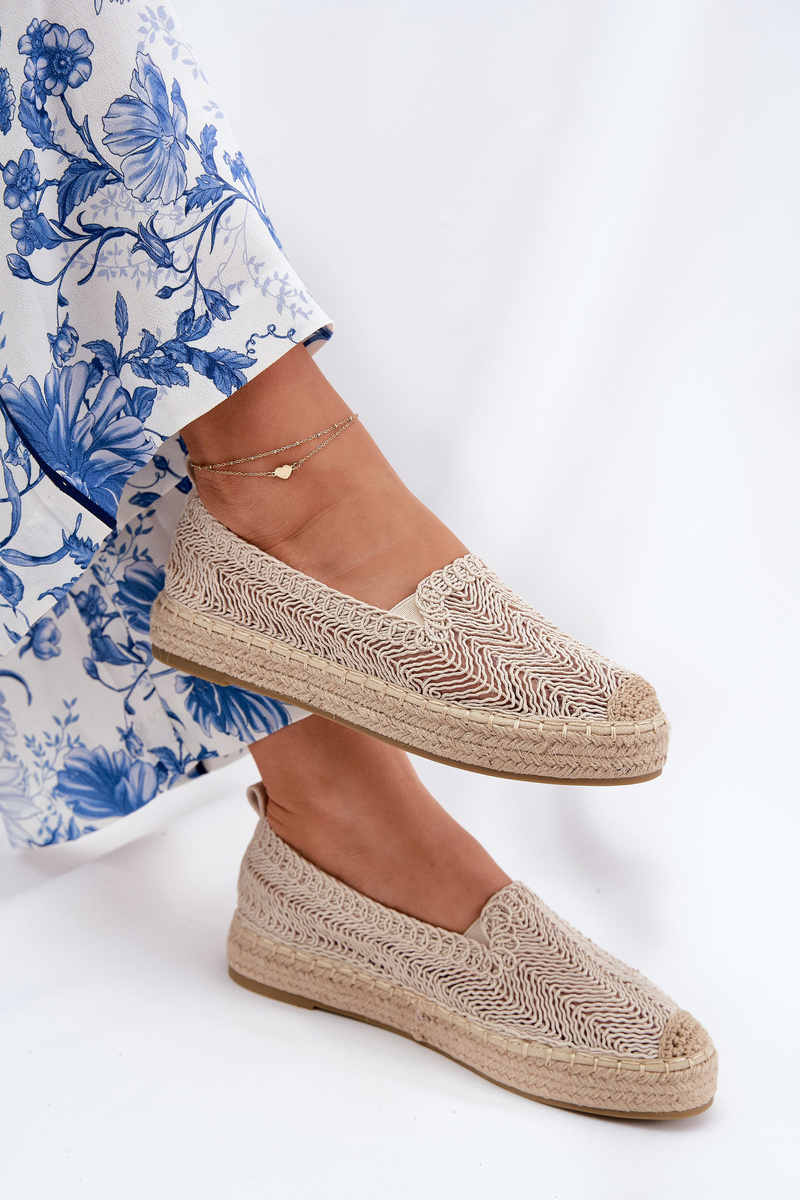Dámske Espadrilky na Platforme Béžové Vinceza 17392