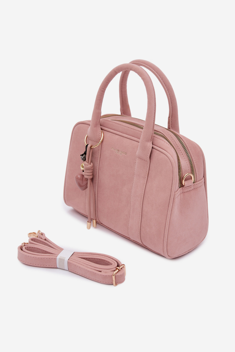 Flora&Co Ružová Eco Semišová Kabelka