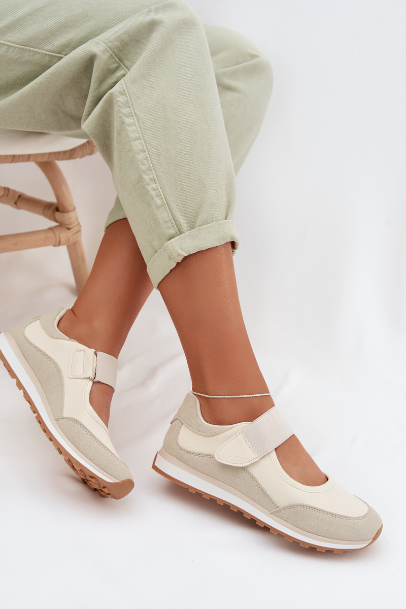 EVENTO Dámske športové slip-on tenisky béžové Aveliette