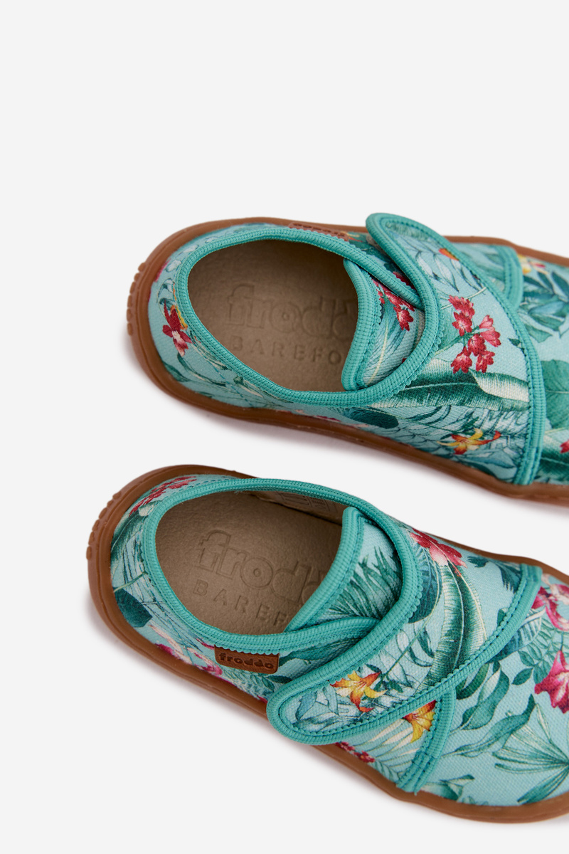 Detské slip-on papuče kvetinový vzor Froddo