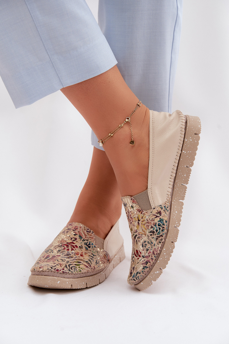 Dámske kožené slip-on topánky Maciejka