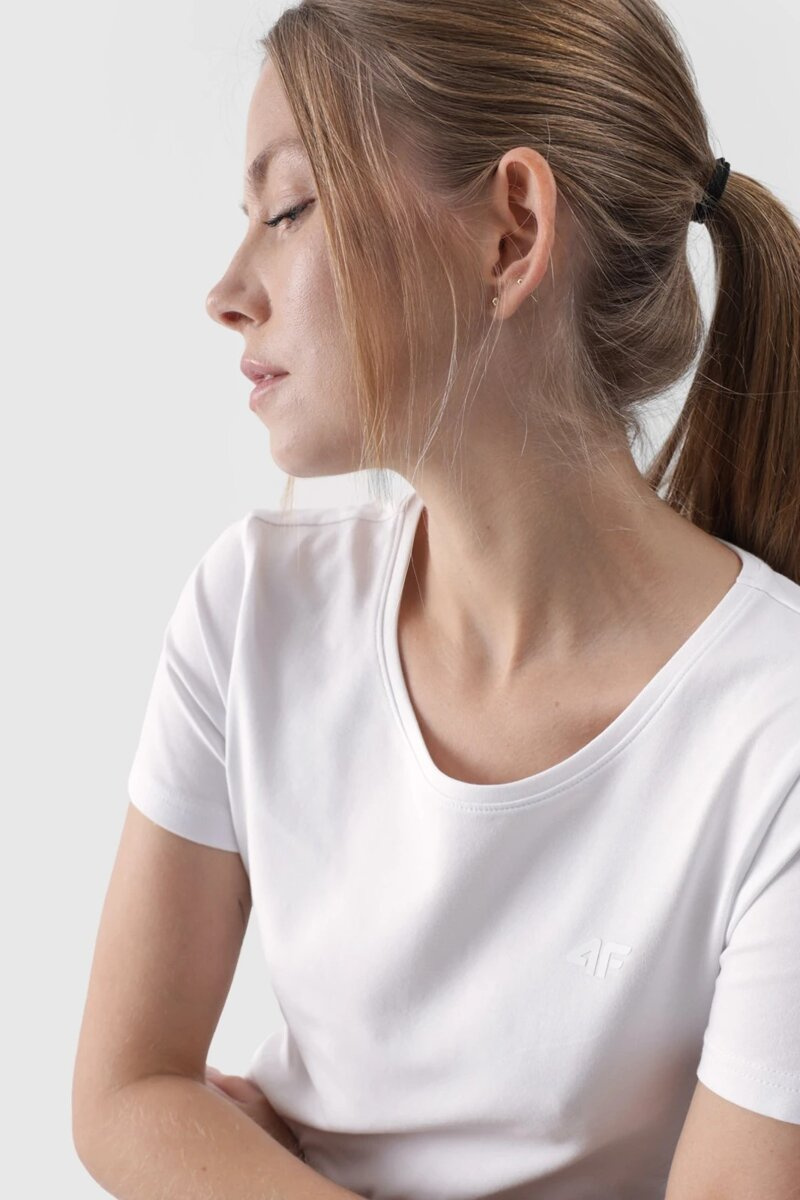 4f Polar Negru Cu Guler Înalt Regular Femei 4FSS23TFLEF049