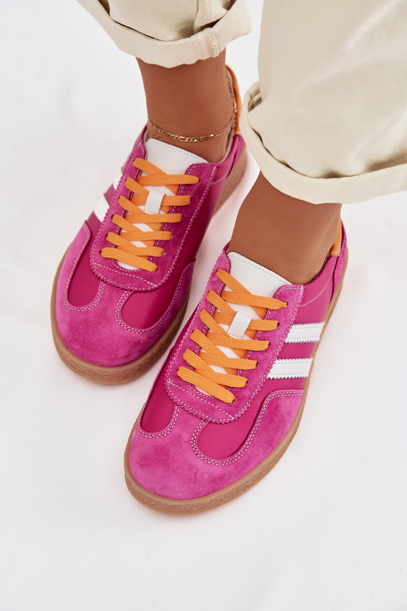 Дамски кожени маратонки S.Barski