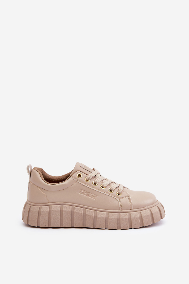 Insulated women's sneakers Big Star beige