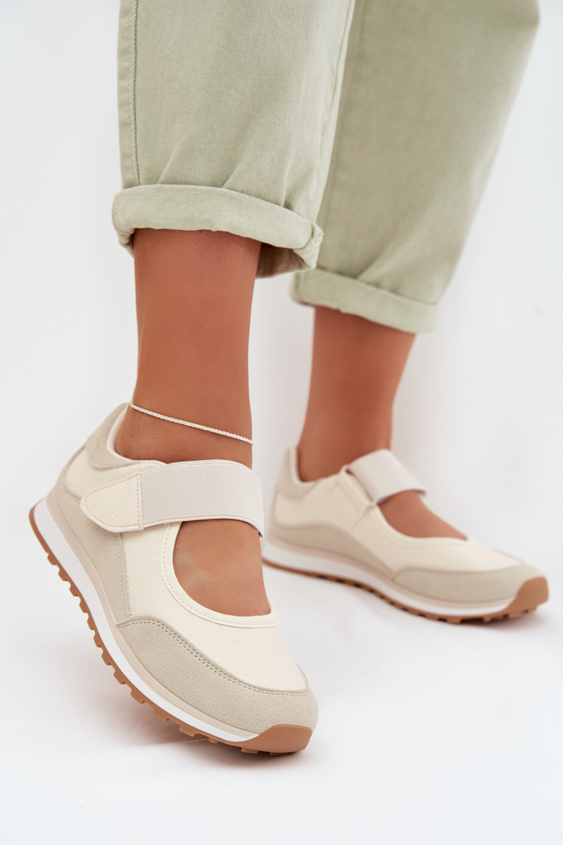 EVENTO Dámske športové slip-on tenisky béžové Aveliette