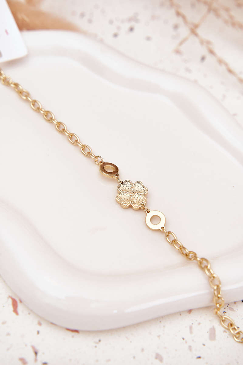 Náramok Boto s ďatelinou z chirurgickej ocele