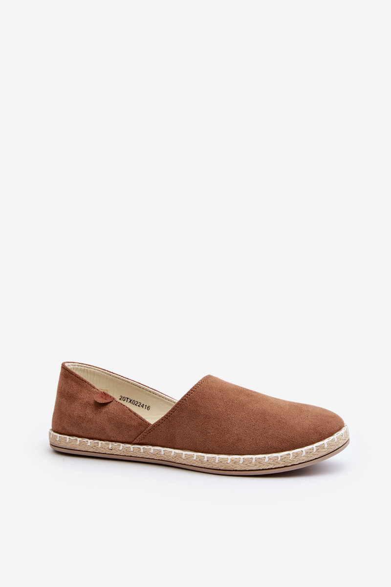 PE1 Women's Suede Espadrilles Brown Vulcano