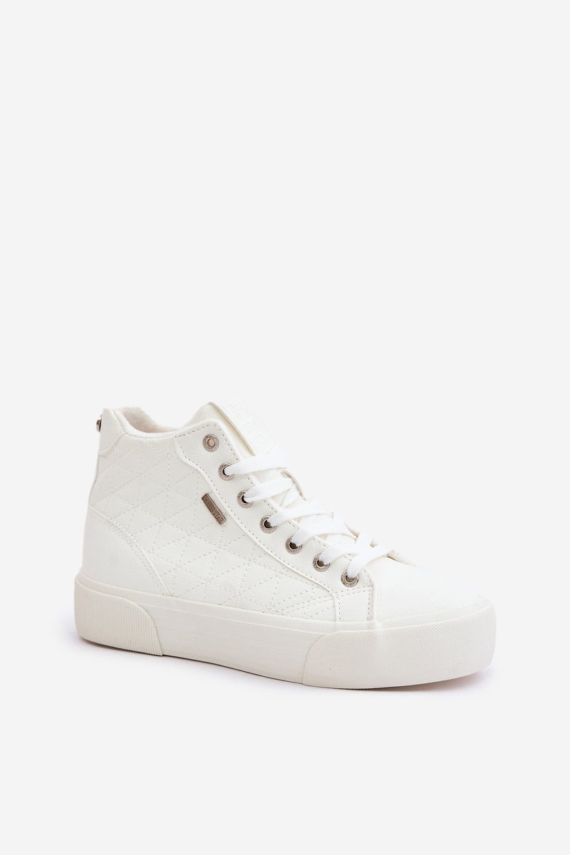Insulated women&#039;s sneakers with Big Star stitching white