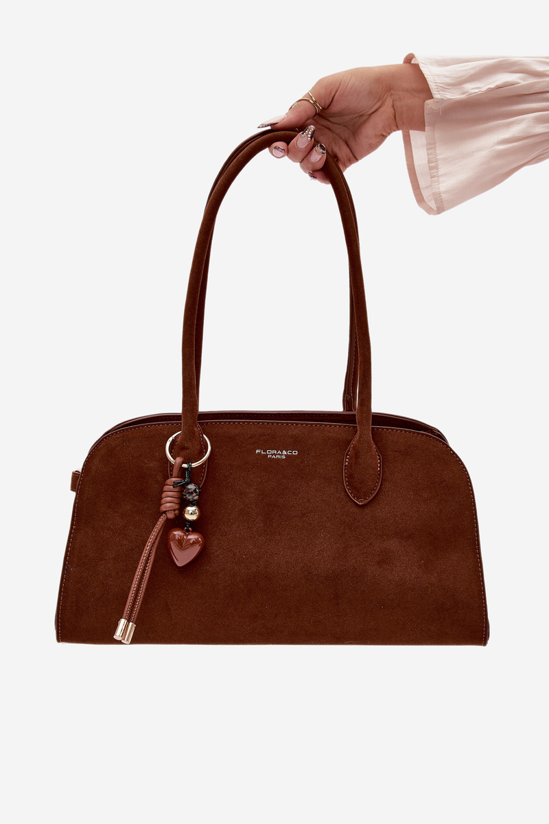 Flora&Co dámska kabelka s príveskom Camel Violette
