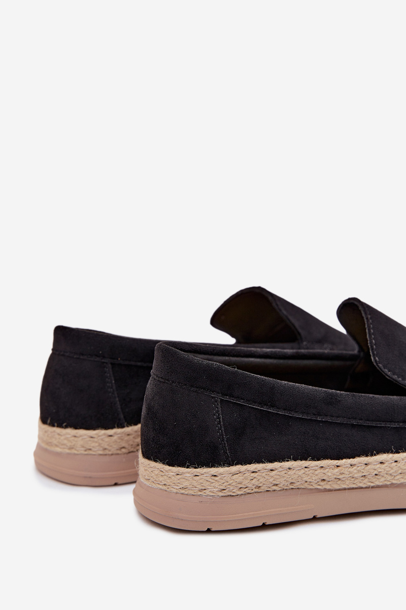Boto pánske čierne espadrilky Rexton