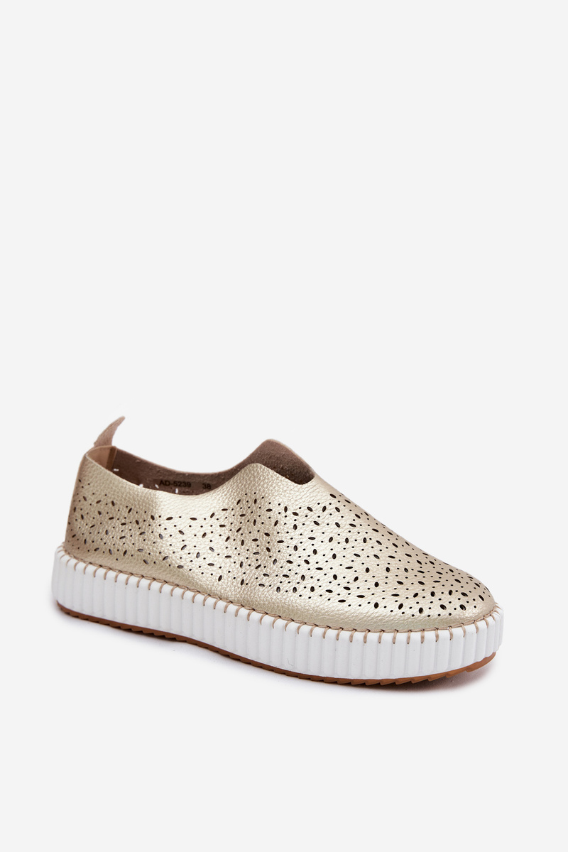 Dámske slip-on topánky na platforme Gold Glamma