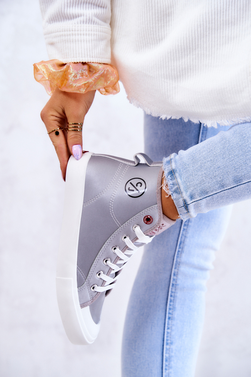 Women's high sneakers Cross Jeans JJ2R4057C gray