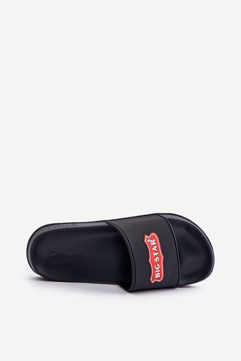 Men&#039;s slippers with Big Star logo black