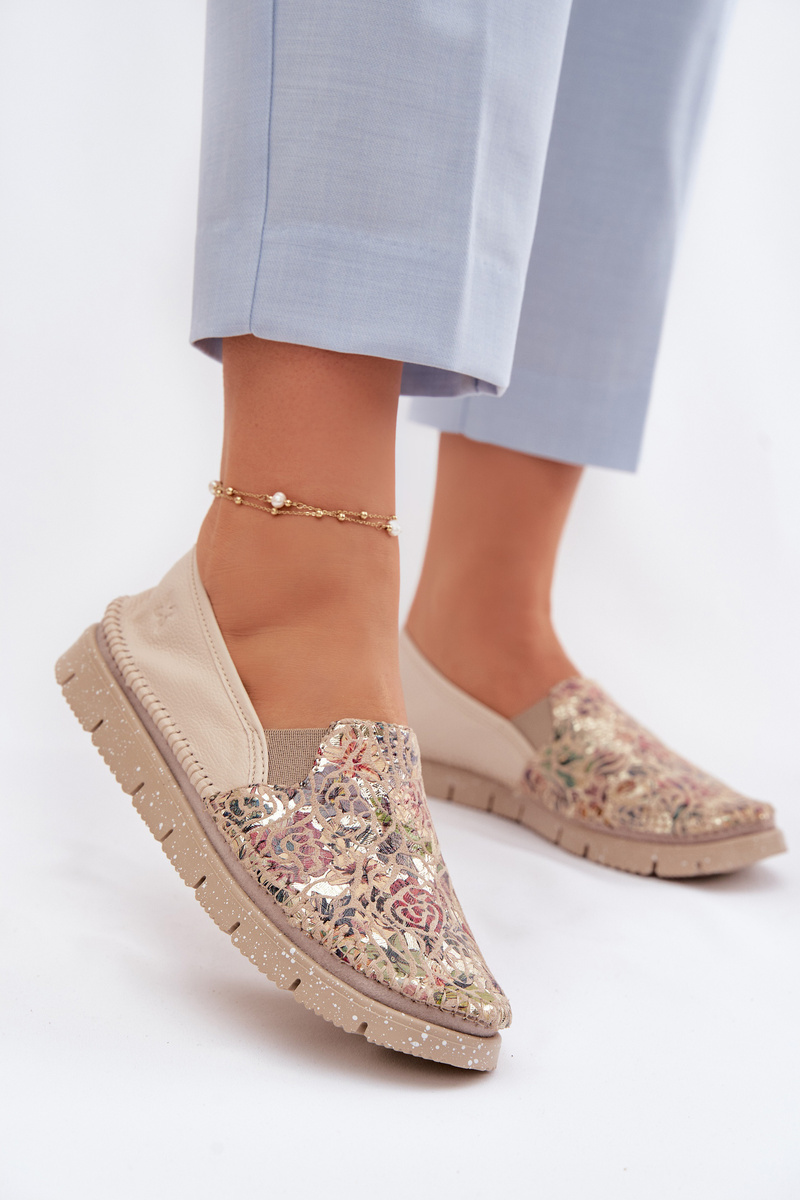 Dámske kožené slip-on topánky Maciejka