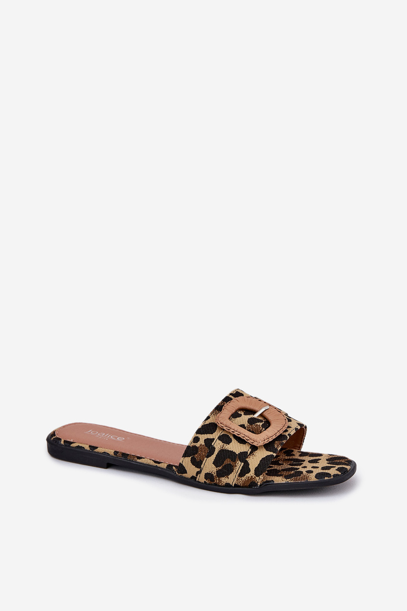 Boto Platte Dámske Sandále S Dekoratívnou Prackou Leopard Clariola