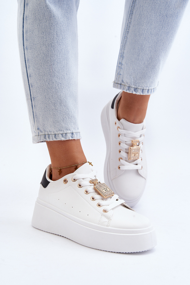 PS1 Women's Sneakers With Embellishment White Celedria