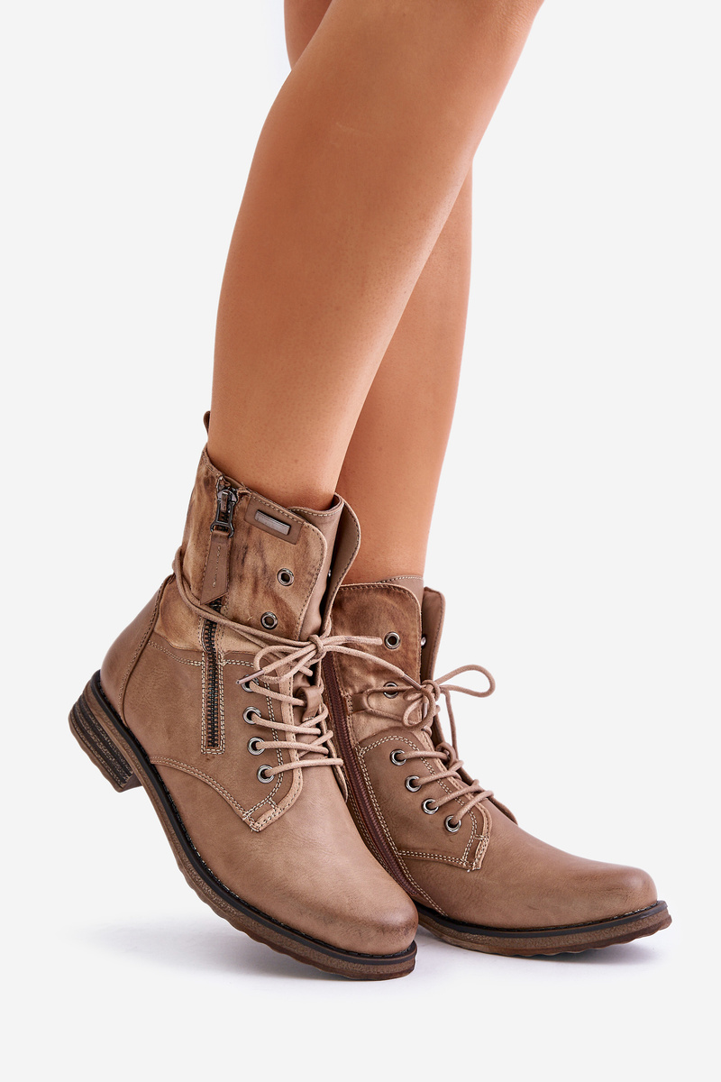 Women's ankle boots Workery dark beige Perfecto
