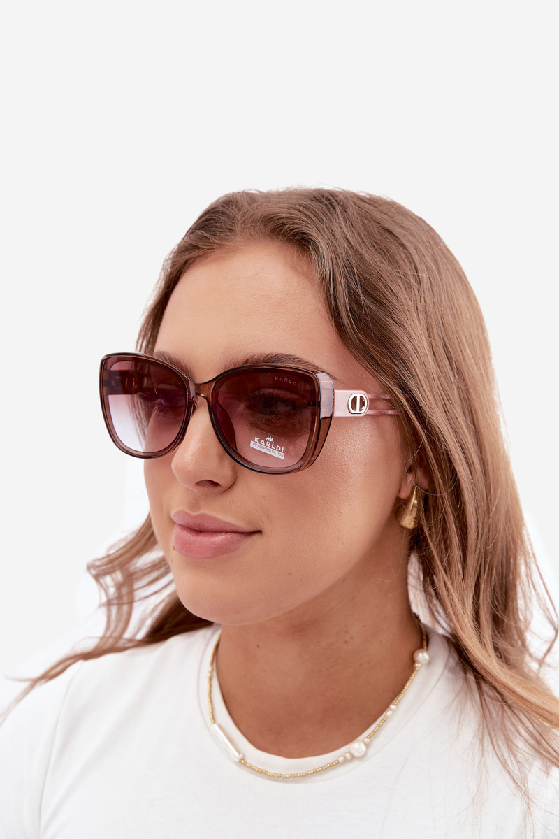 Ochelari de soare Cat-Eye pentru femei, roz
