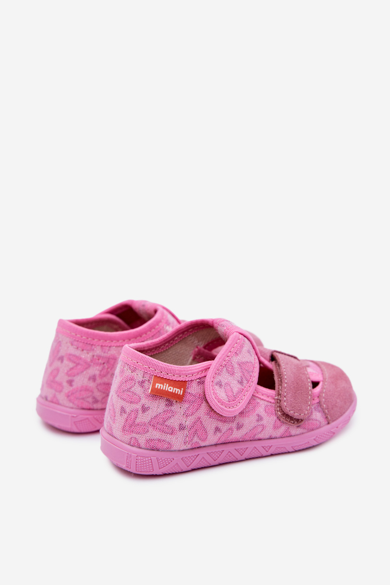 Detské trblietavé šľapky Milami s Velcro