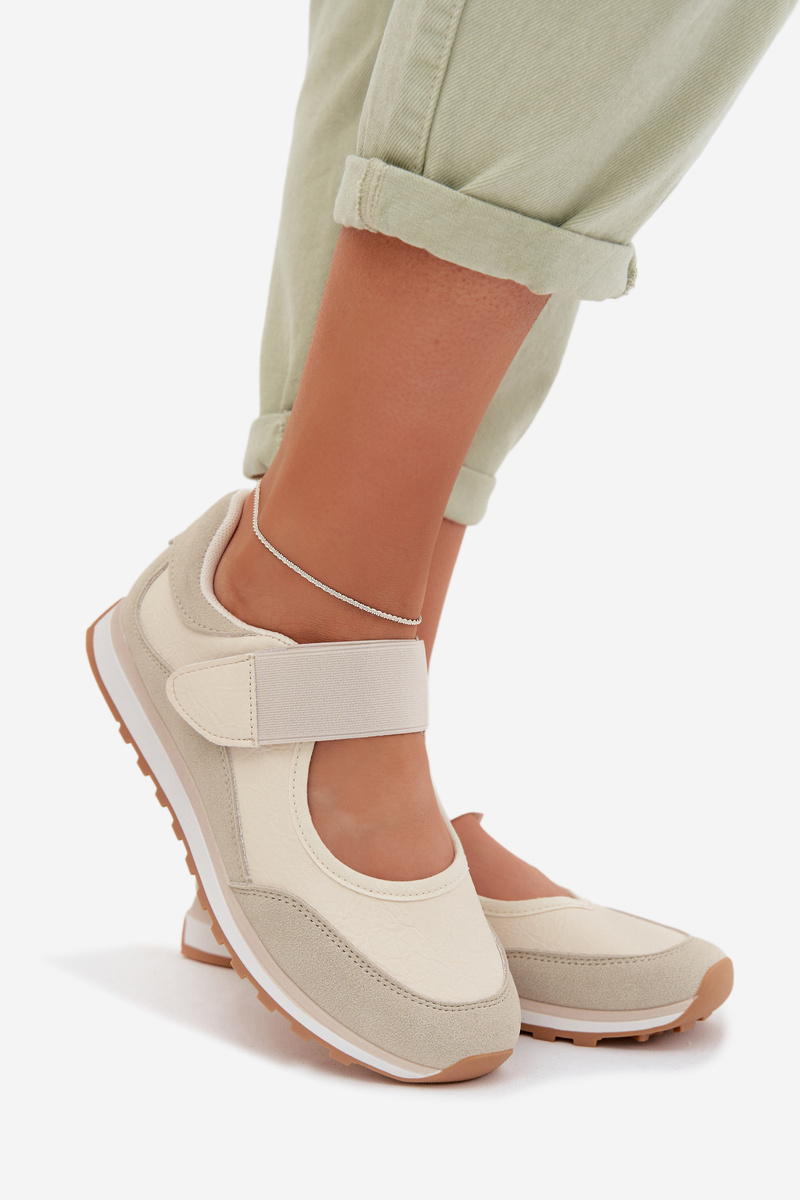 EVENTO Dámske športové slip-on tenisky béžové Aveliette