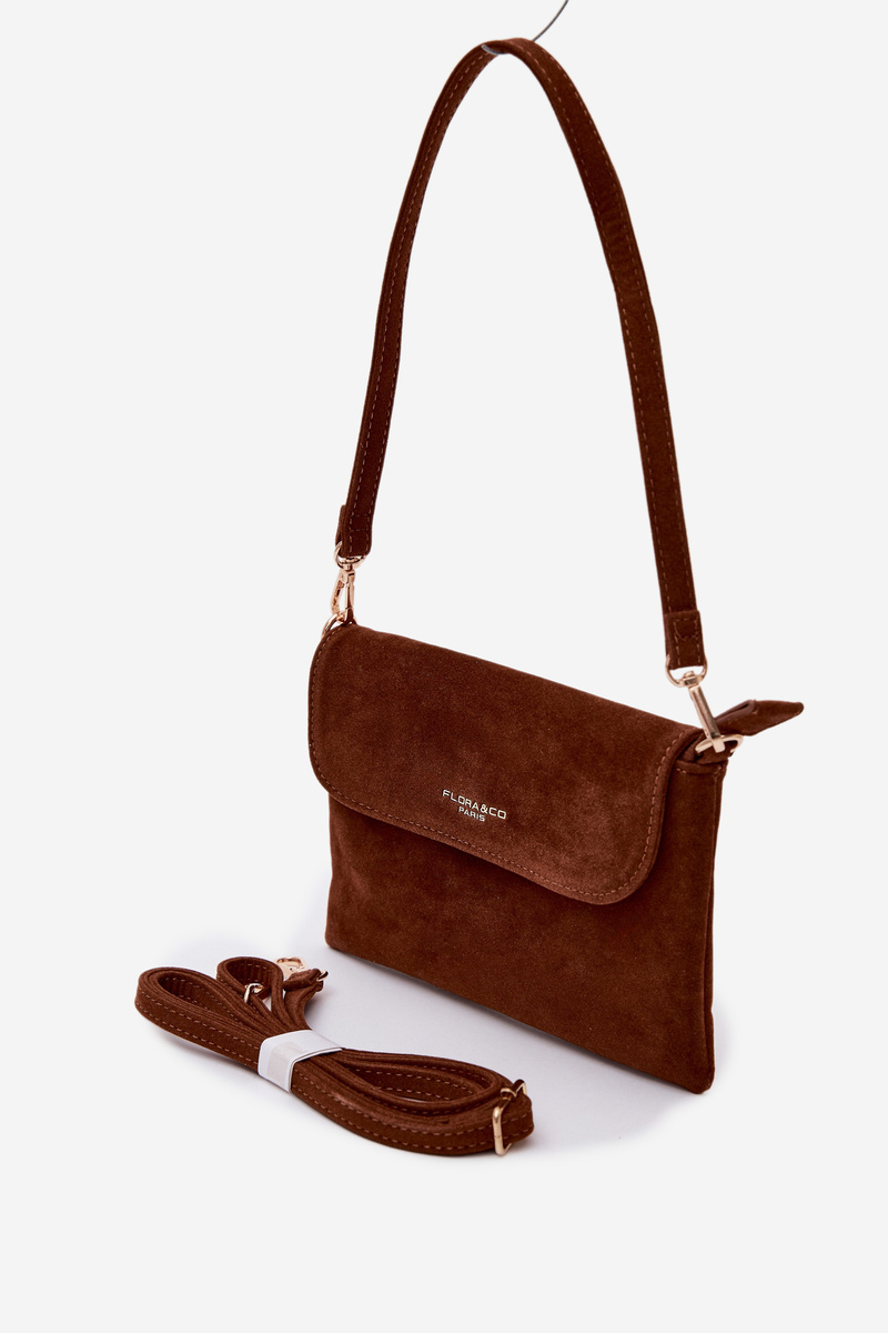 Flora&Co Malá Crossbody Taška Eco Semiš Camel
