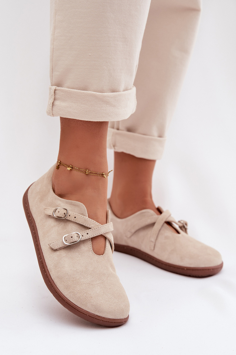 Kožené semišové mokasíny Zazoo N1271