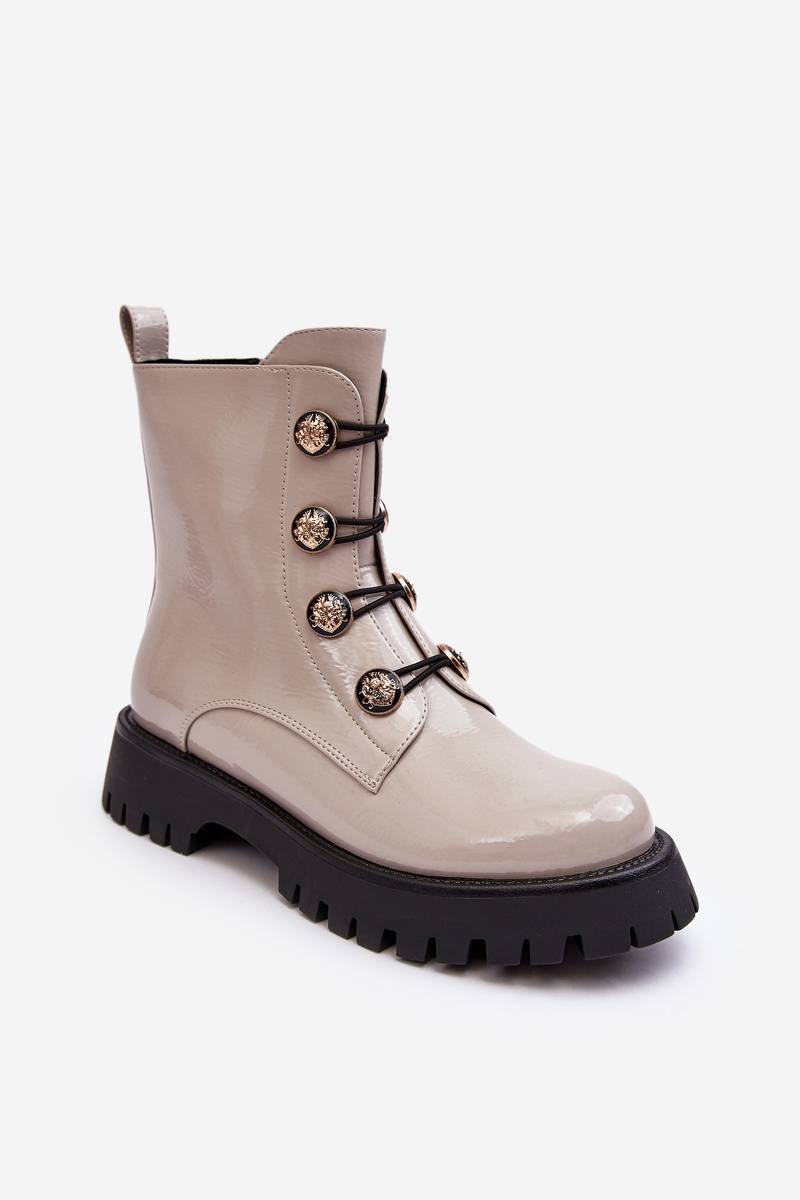 Ghete de damă S. BARSKI cu nasturi decorativi