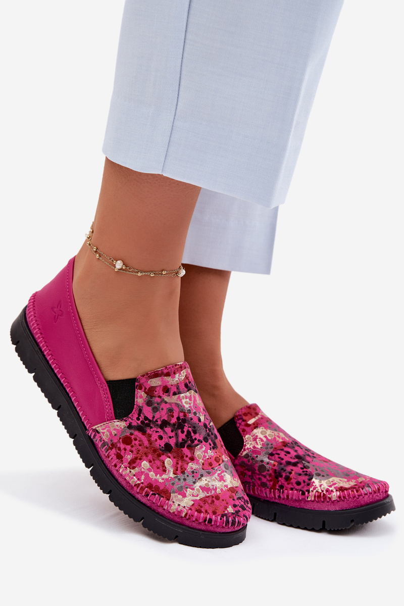 Dámske kožené slip-on topánky Maciejka