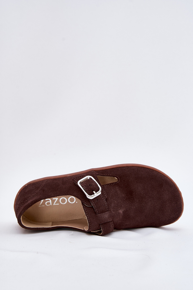 Semišové Poltopánky Barefoot Dámske S Prackou Patches Zazoo