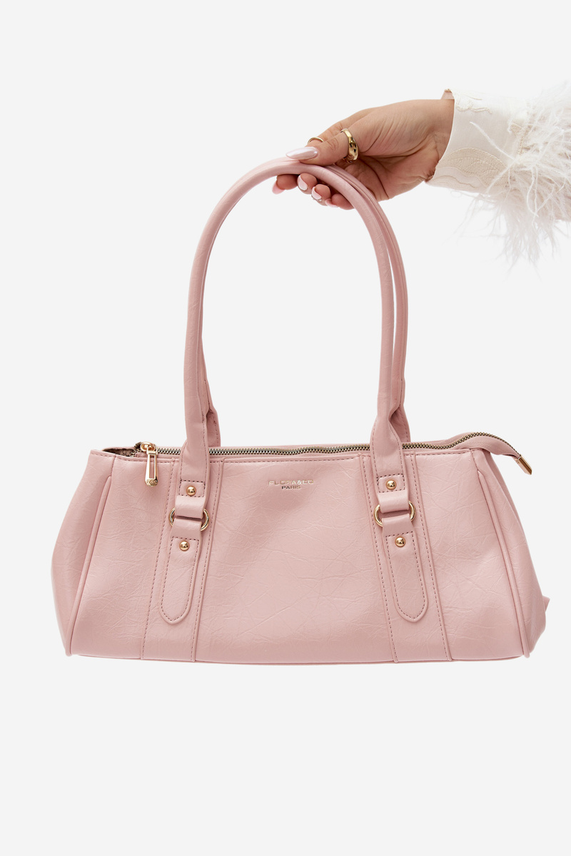 Дамска чанта от имитация на кожа Flora&Co в розово