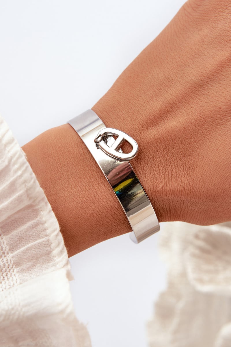 Glam Chic Women's Bracelet with Decoration Stainless Steel Silver