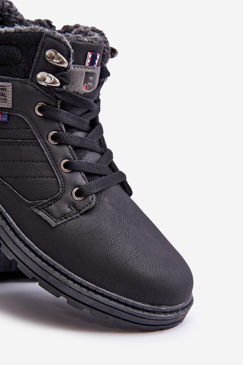 Insulated men&#039;s trappers McBraun black