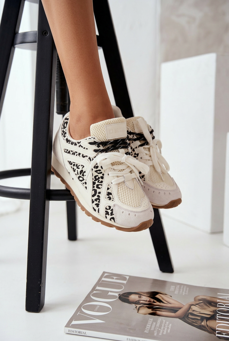 Дамски кожени велурени маратонки Big Star