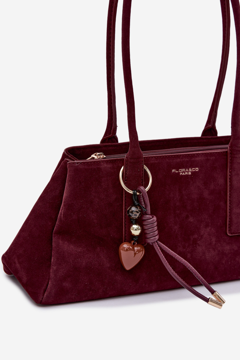 Flora&Co Eco Semišová Kabelka Bordeaux