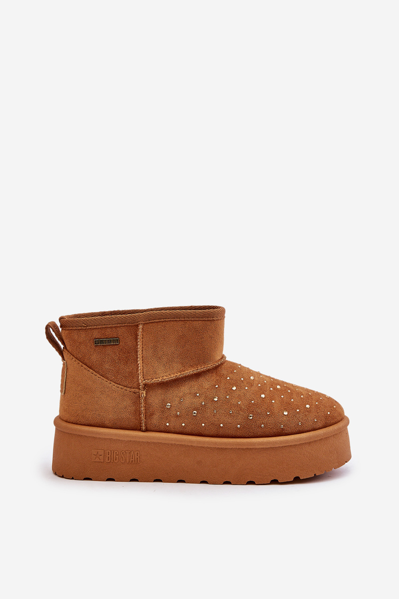 Snow boots with platform decoration Big Star OO274A104 Camel