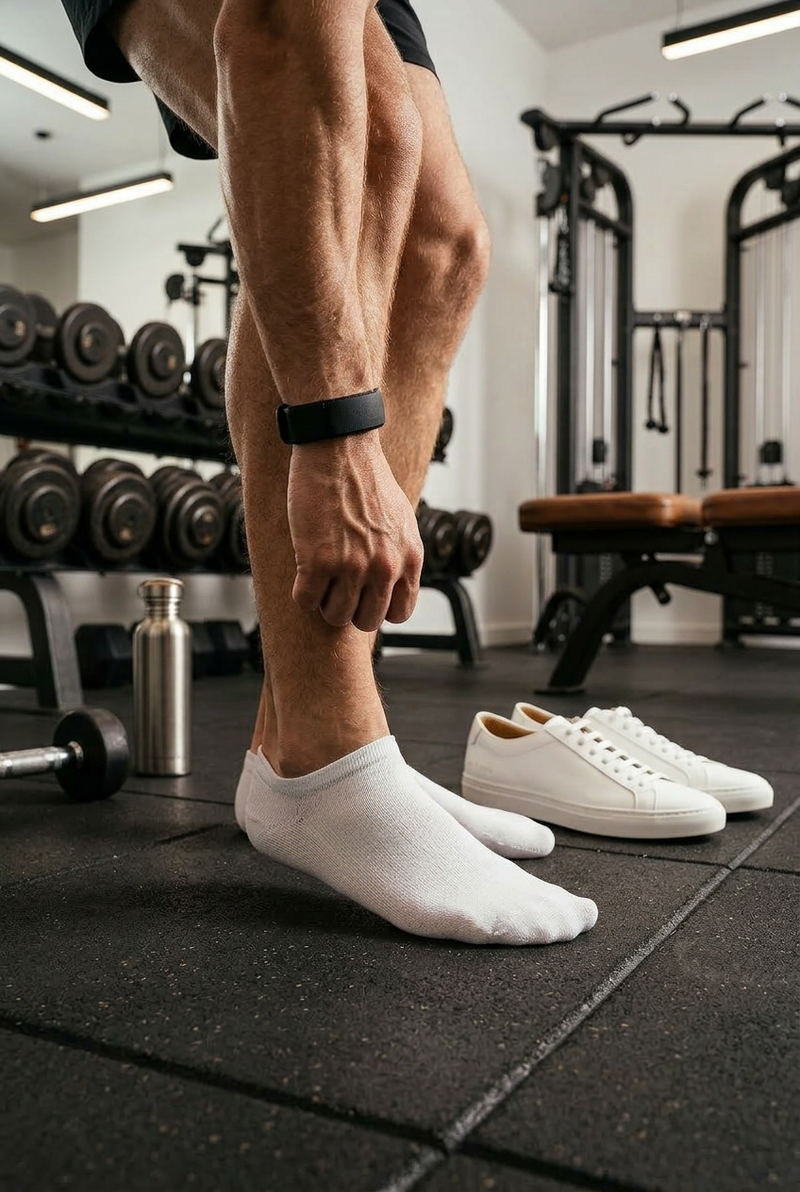 Милена невидими ултра тънки чорапи бели