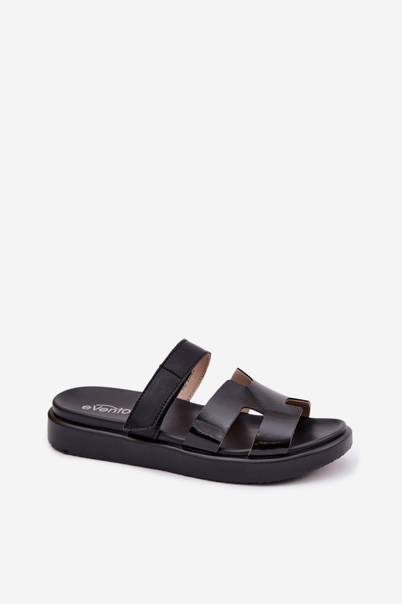 Kožené dámske slip-on čierne Lemela