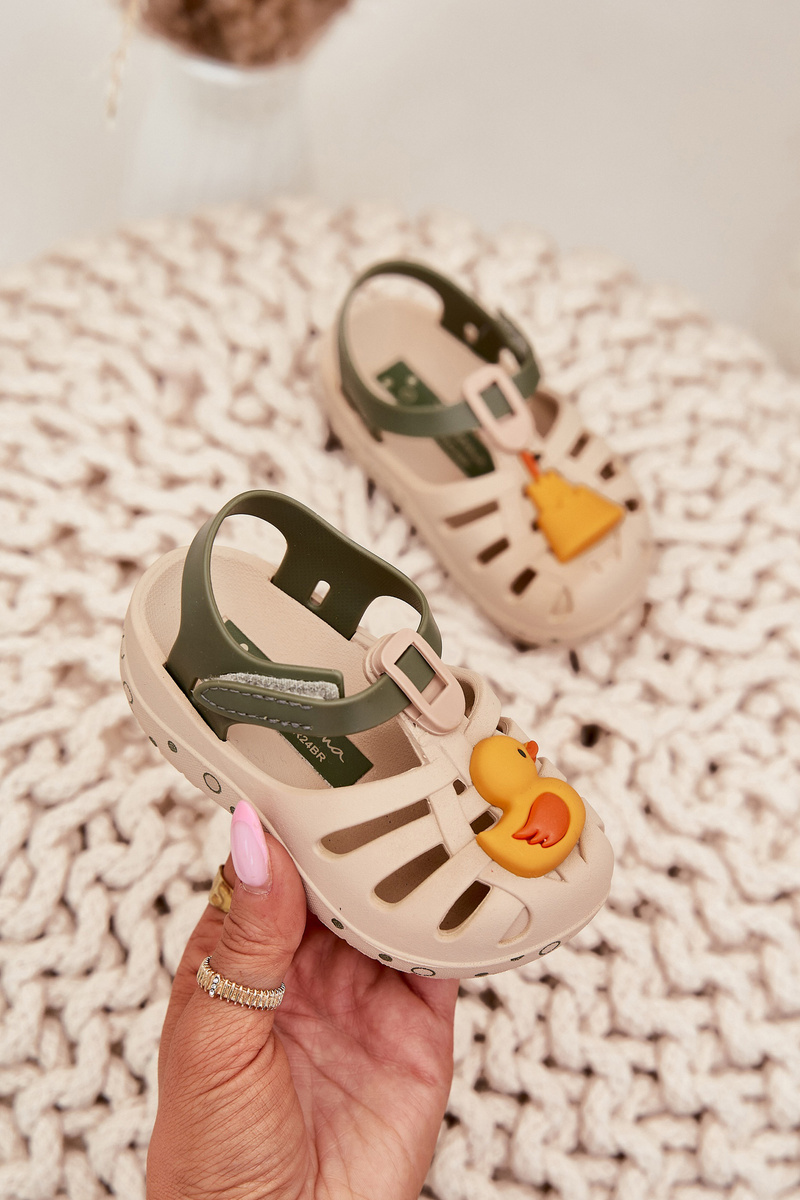 Dětské Sandály Na Suchý Zip 83619 Béžové Ipanema Summer XV Baby