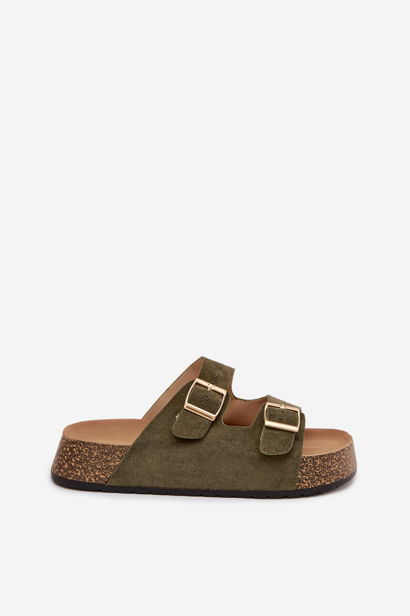 Дамски джапанки на платформа от корк