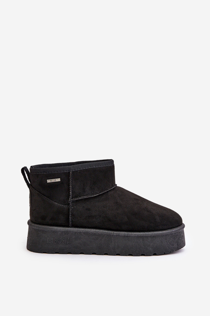 Low Snow Boots on the Big Star Platform Black